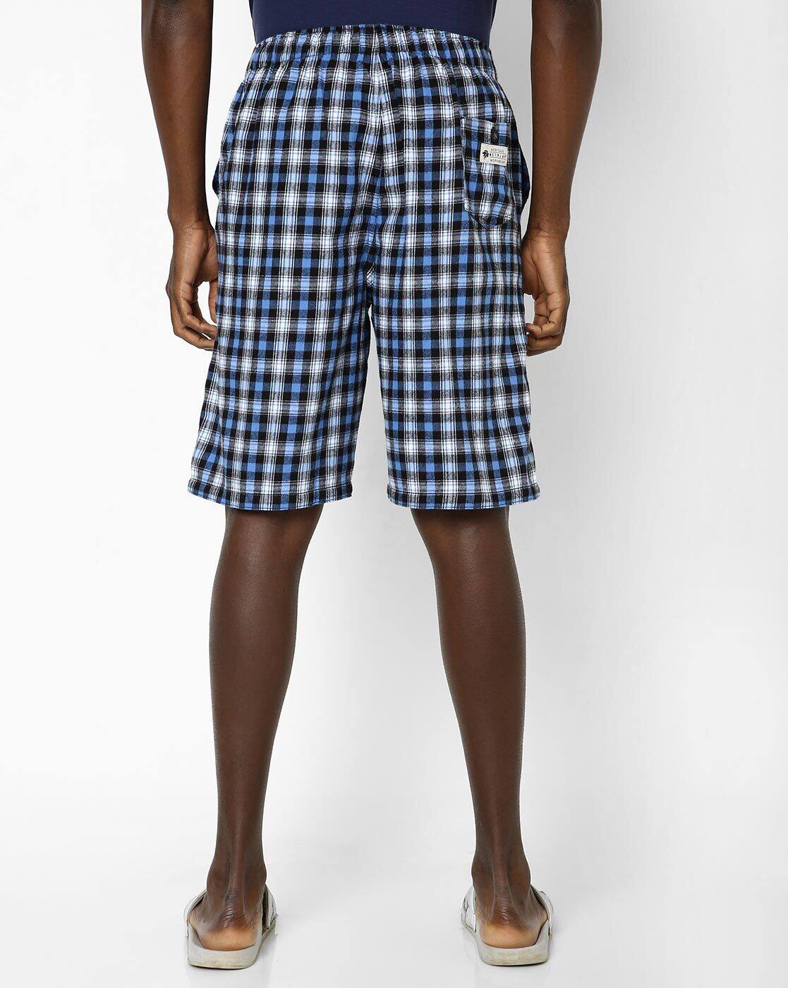 bermuda checked, BLUE