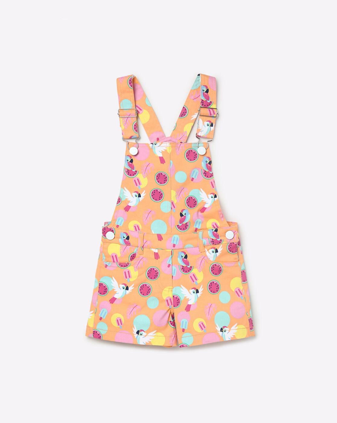 DUN AOP TWILL, PEACH, 5-6Y