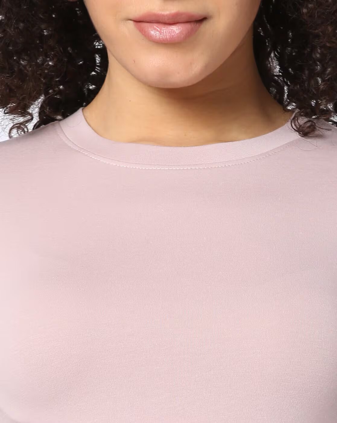 Rio Basic Sunflower Crop Tshirt, PINK, L