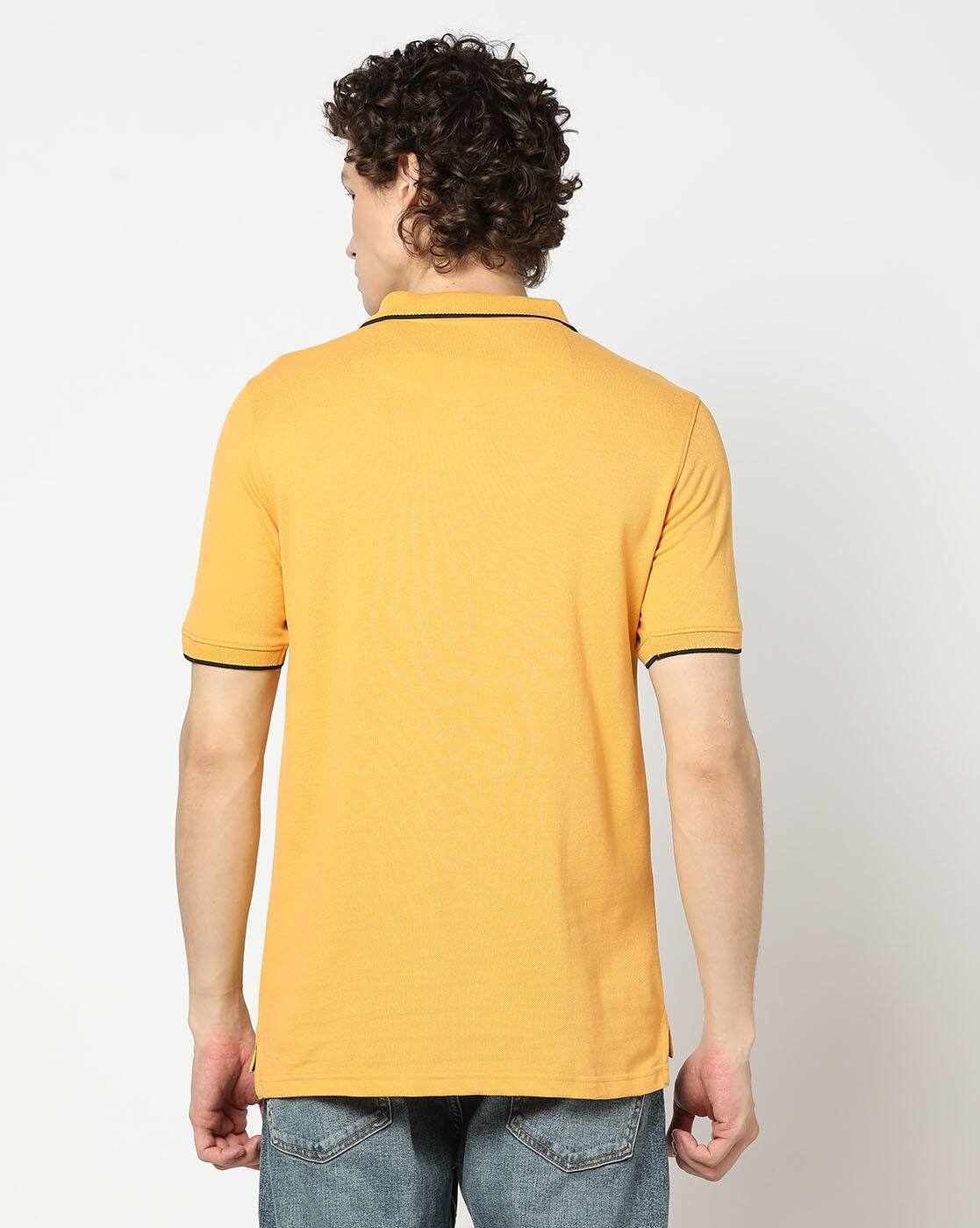 TOPS TSHIRTS, MUSTARD