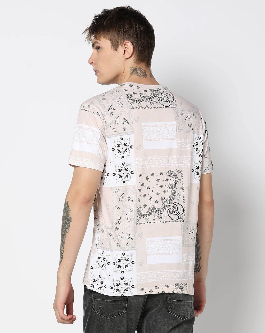 beige AOP TShirt Apr 24, BEIGE