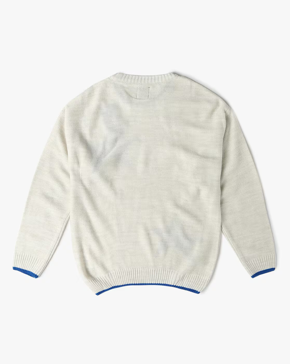 Crew Neck Blue Star O, OFF WHITE, 13-14Y