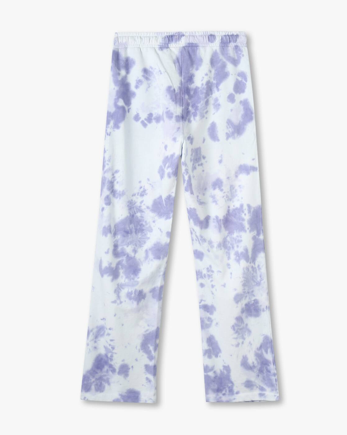 Wide leg Tie and dye Track, WHITE