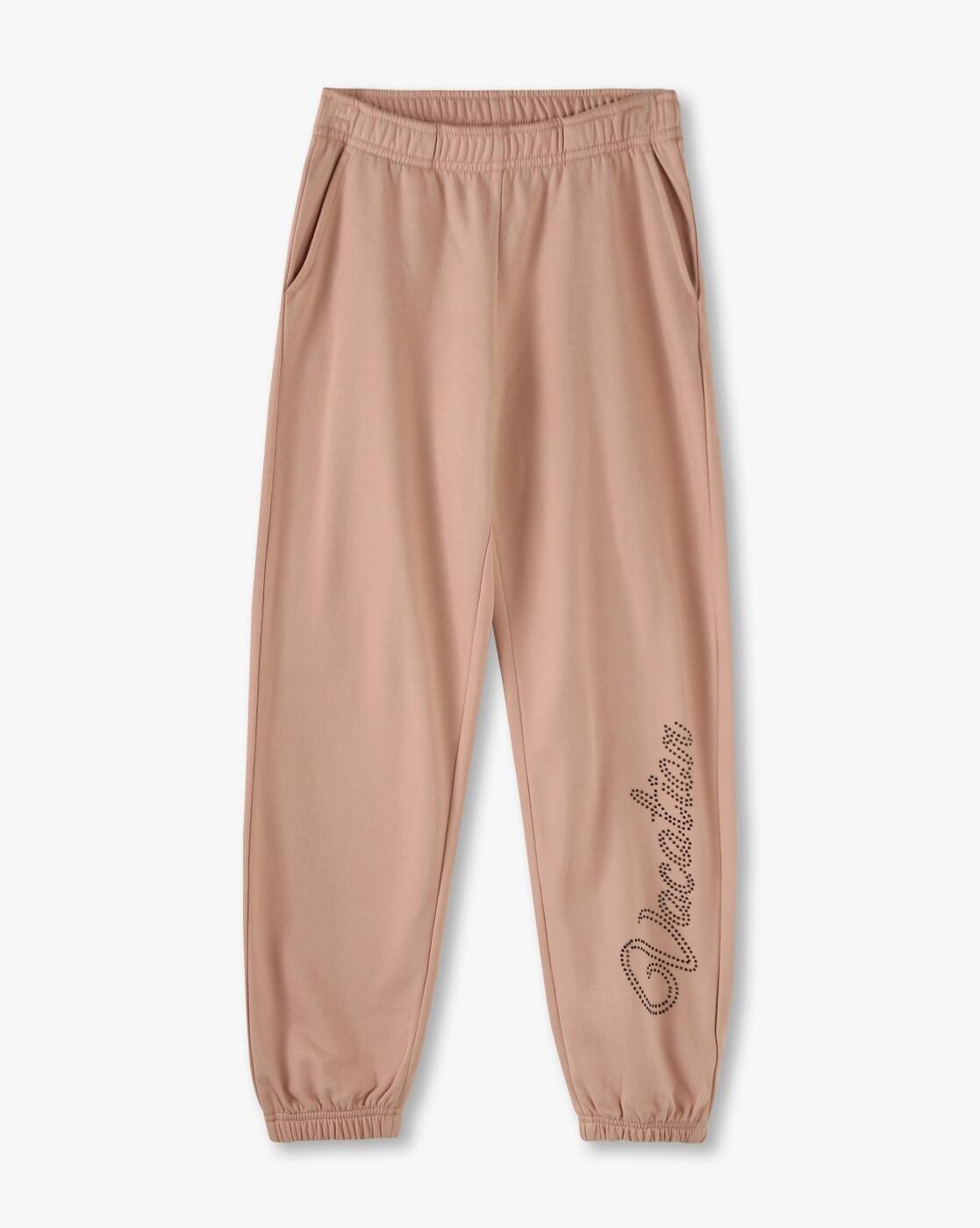 Jogger w bling, BROWN, 11-12Y