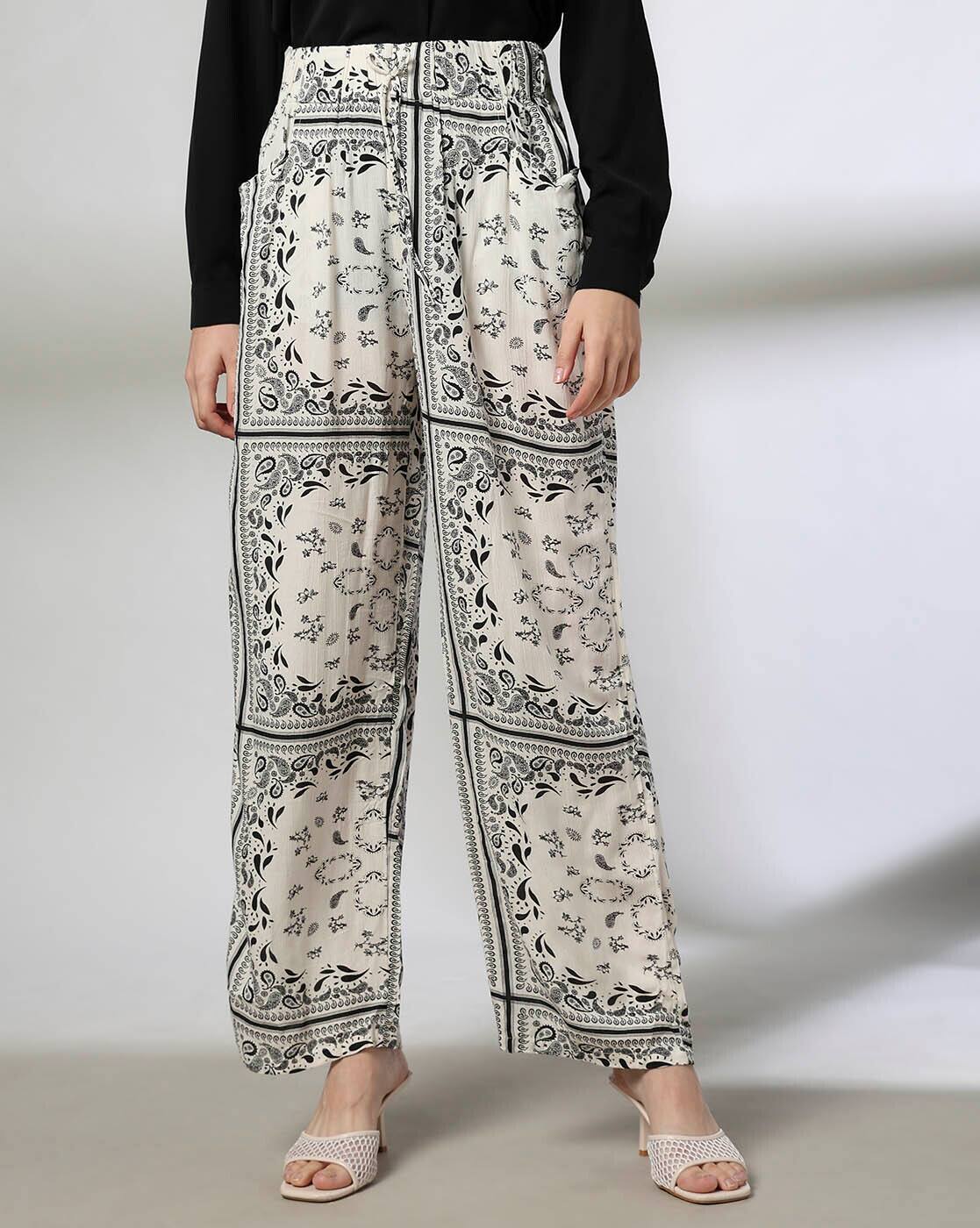 FIG TROUSERS, OFF WHITE