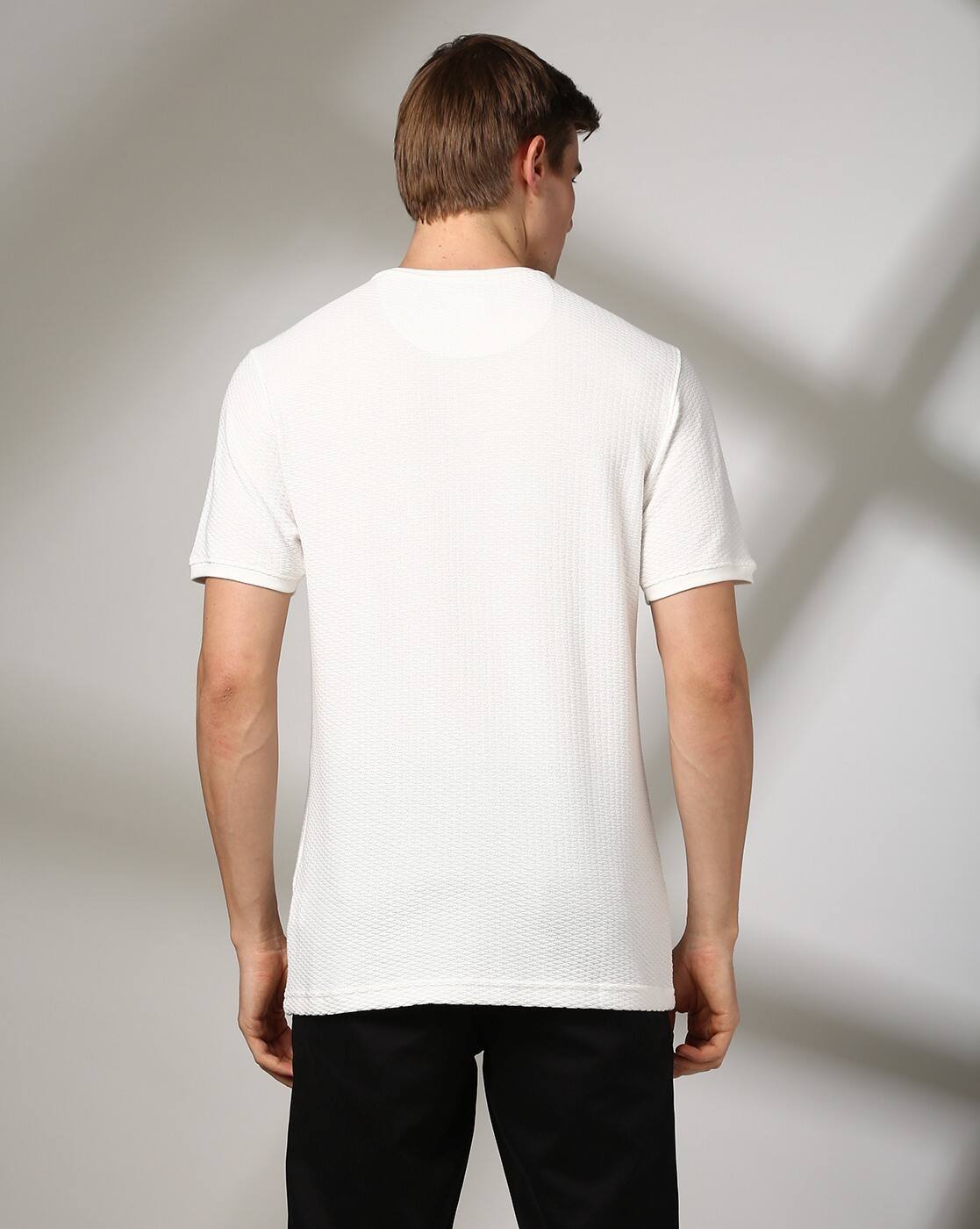 CREW NECK TSHIRT, WHITE