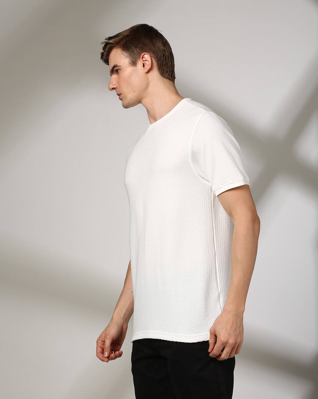 CREW NECK TSHIRT, WHITE