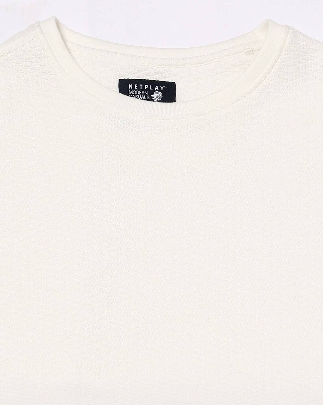 CREW NECK TSHIRT, WHITE