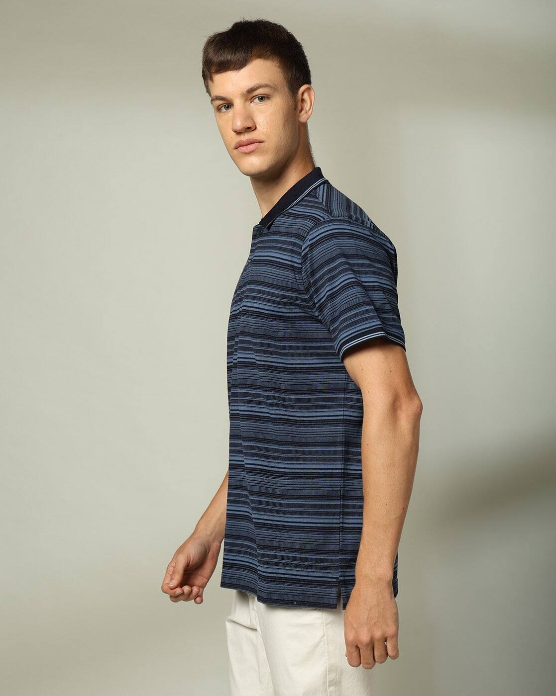 STRIPER POLO 14, NAVY