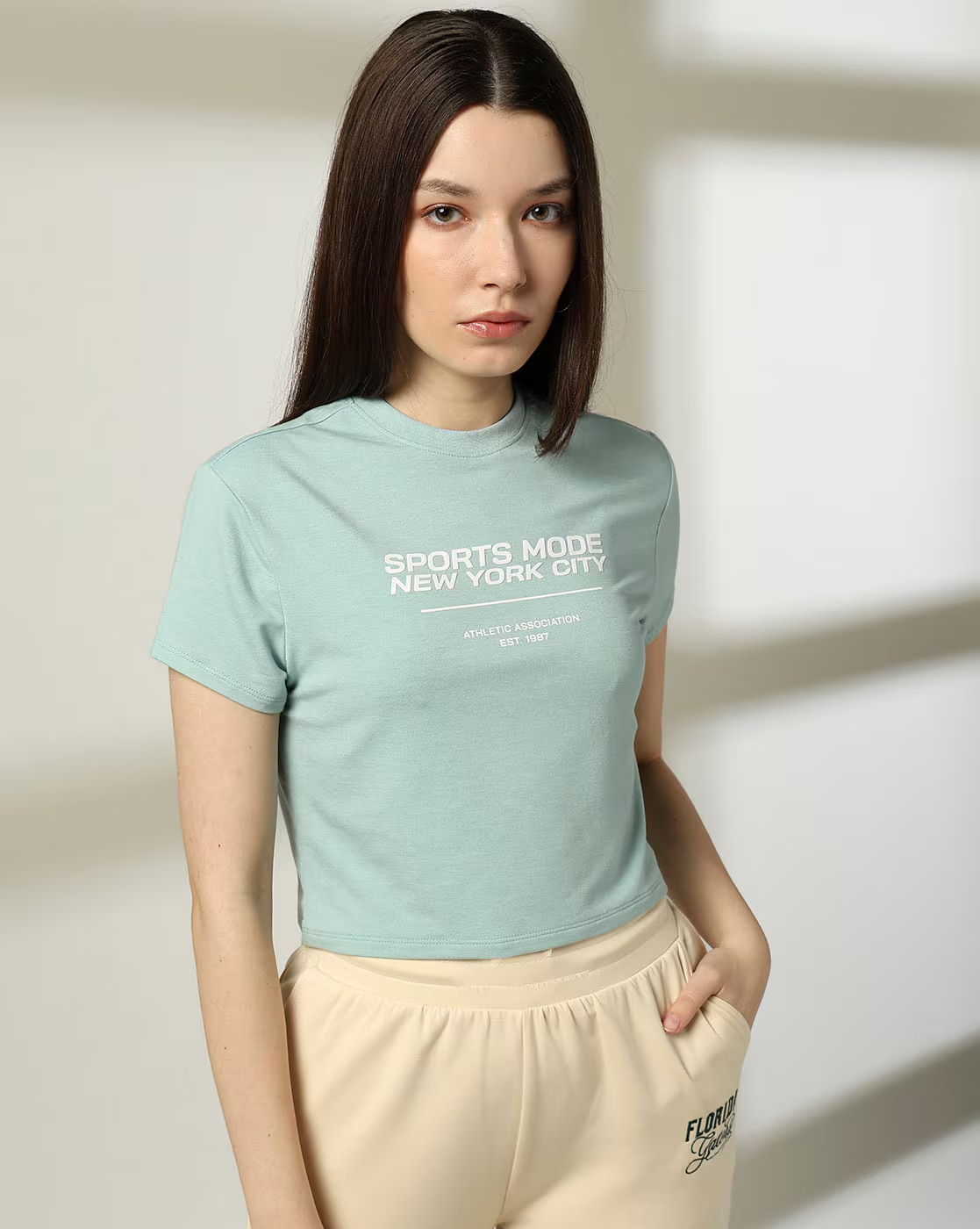 SPORTS MODE GRAPHIC TEE, LT. BLUE, S