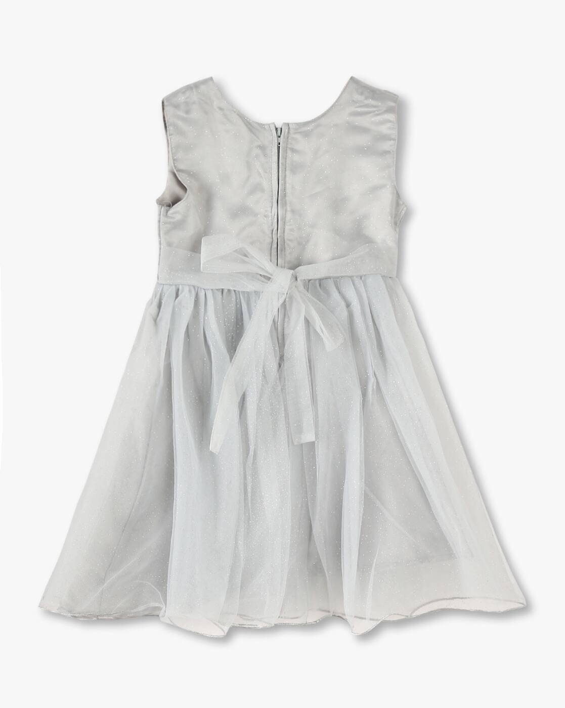 KG FRENDZ FROCKS, GREY, 2-3Y