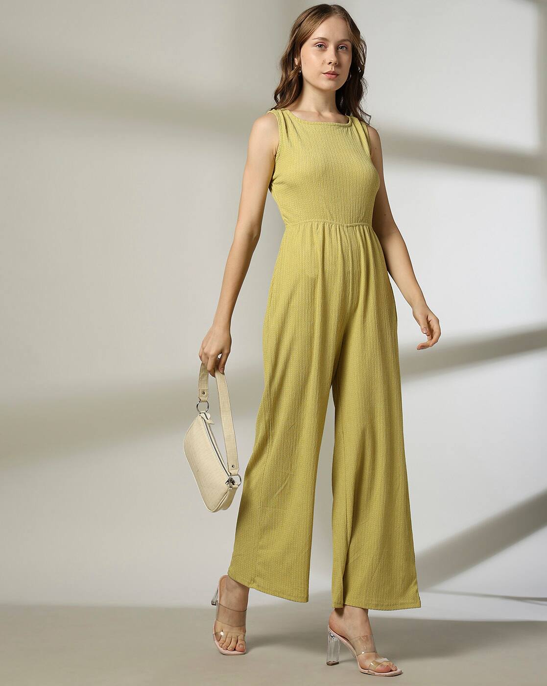 CUT OUT JUMPSUIT, GREEN