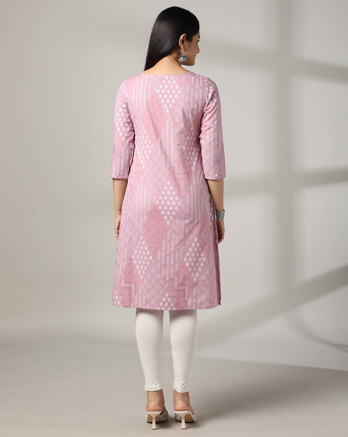 Multi Print kurta, LILAC