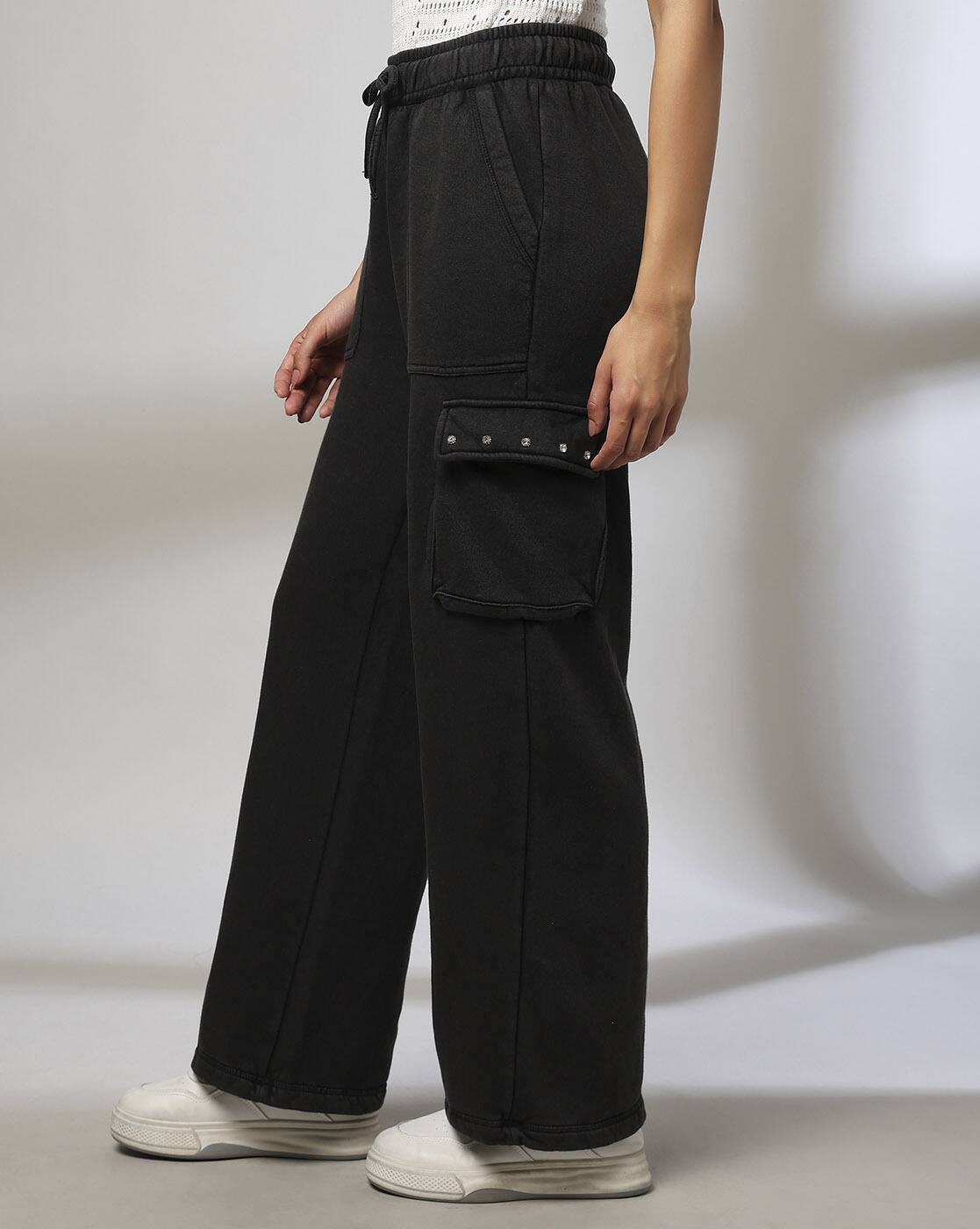 TROUSERS ACIDWASH, CHARCOAL, XL