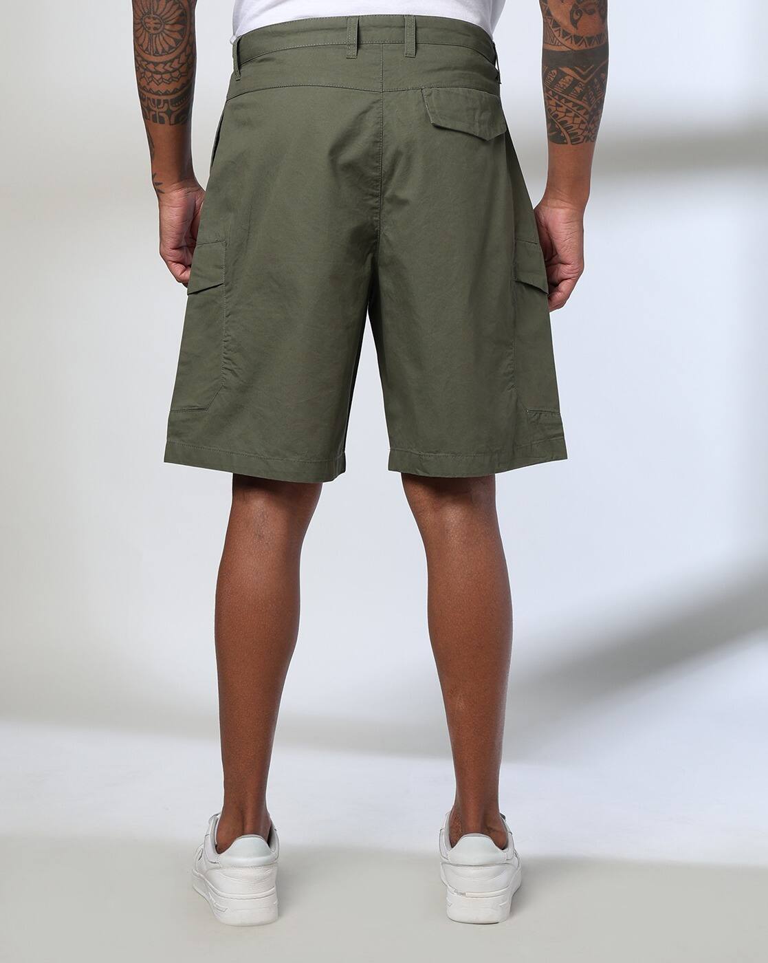 SHORTS, OLIVE
