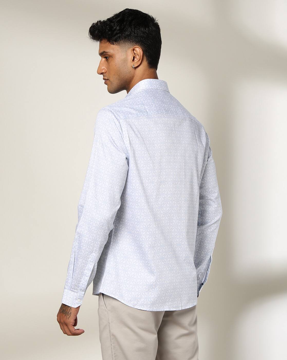 FASHION PRINT WITHOUT POCK, LT. BLUE