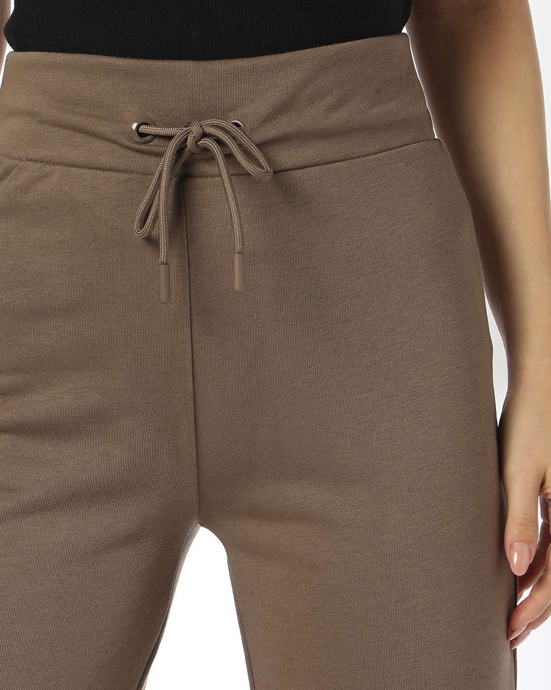 Rio Basic Lola Flare Terry Tr, KHAKI, XS