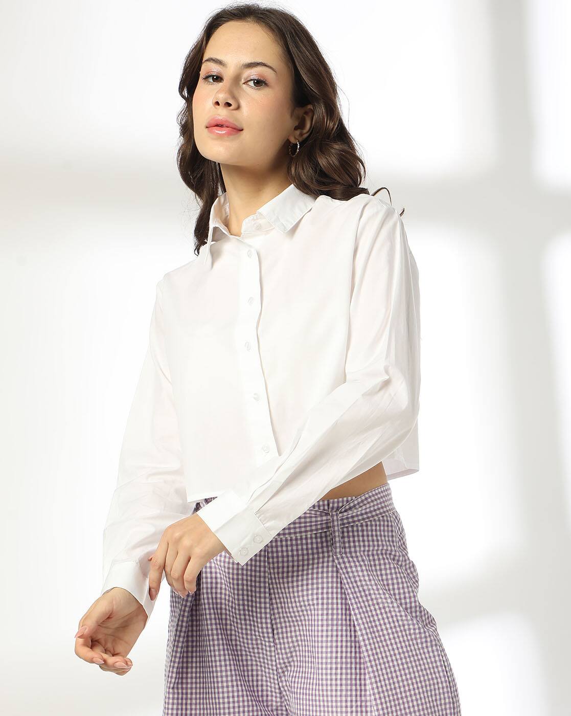 SOLID SHIRT, WHITE, L