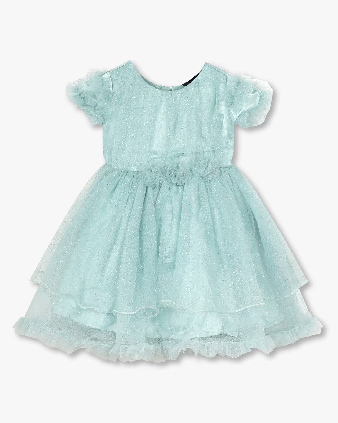 KG FRENDZ FROCKS, LT. GREEN, 2-3Y