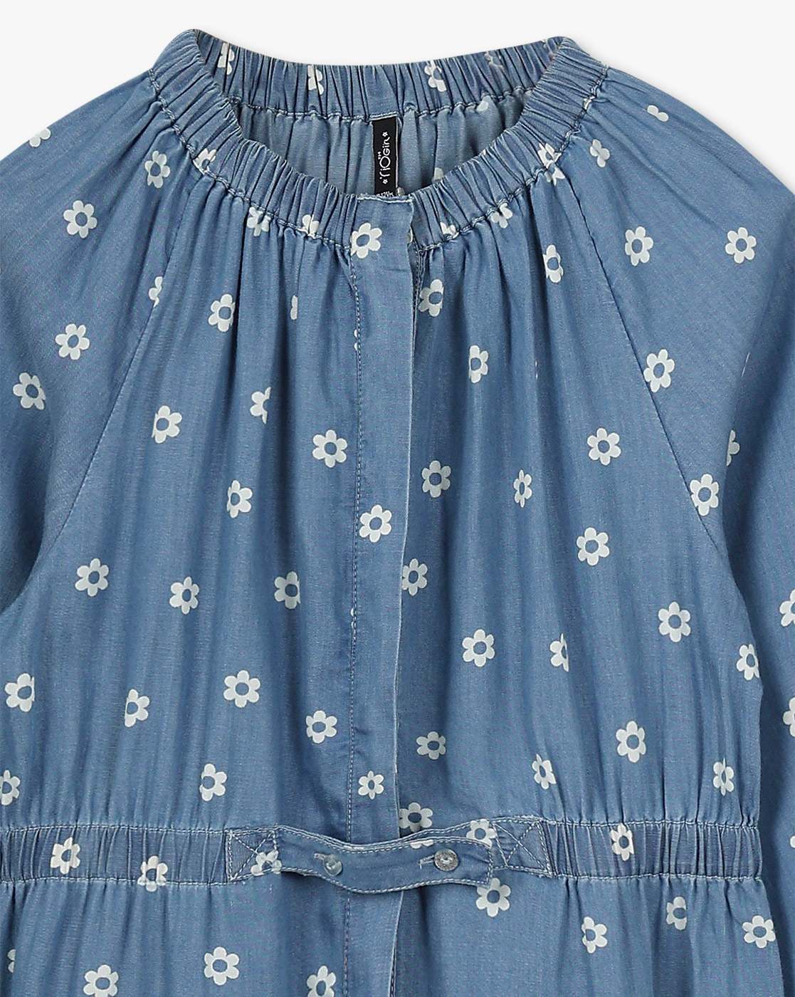 DENIM DRESS, BLUE, 9-10Y