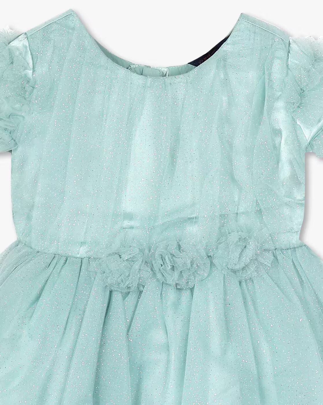 KG FRENDZ FROCKS, LT. GREEN, 2-3Y