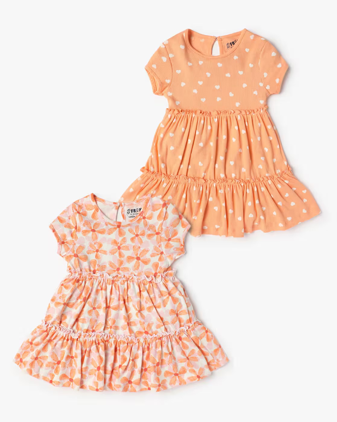 PK OF 2 KNIT DRESSES, ASSORTED, 12-18M
