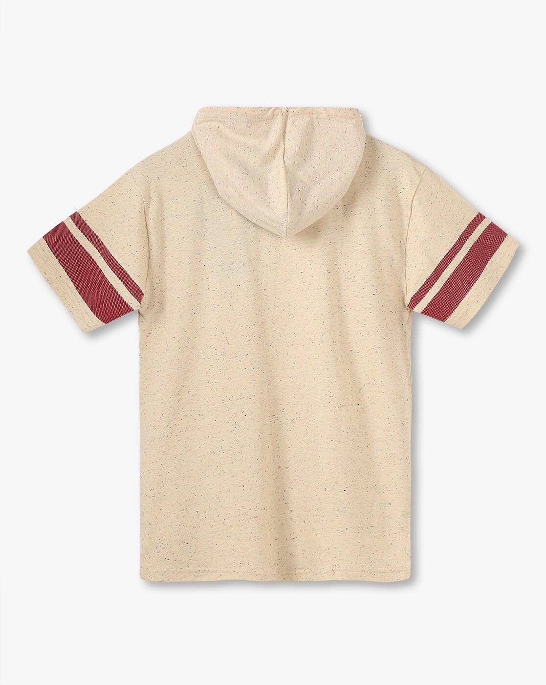 TEE WITH MESH PECING, OFF WHITE, 3-4Y