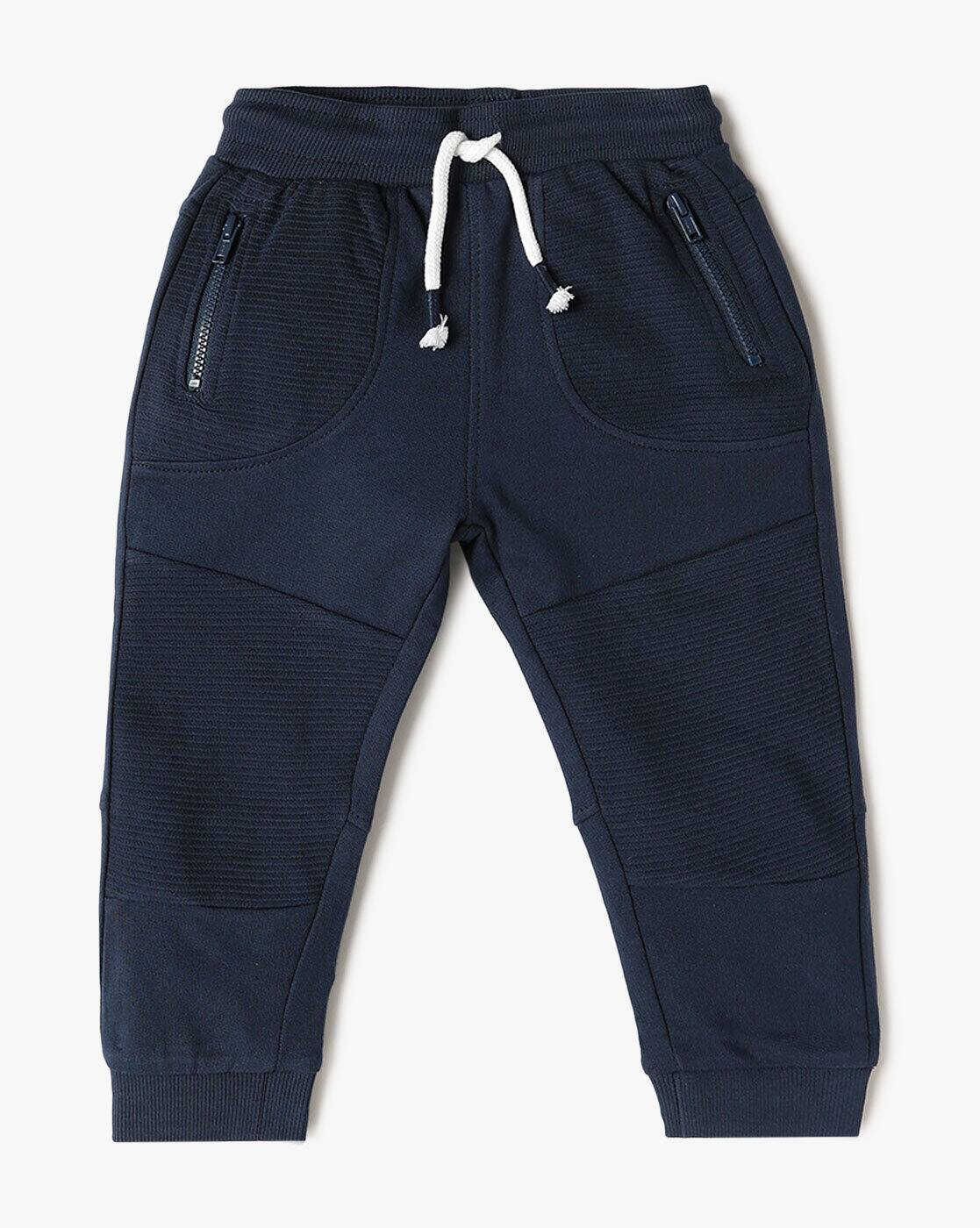 KNITTED JOGGER TEXTURED KNI, NAVY