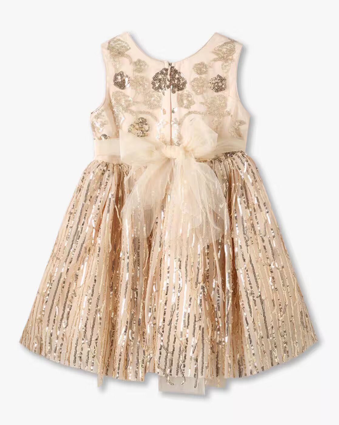 KG FRENDZ FROCKS, BEIGE, 7-8Y