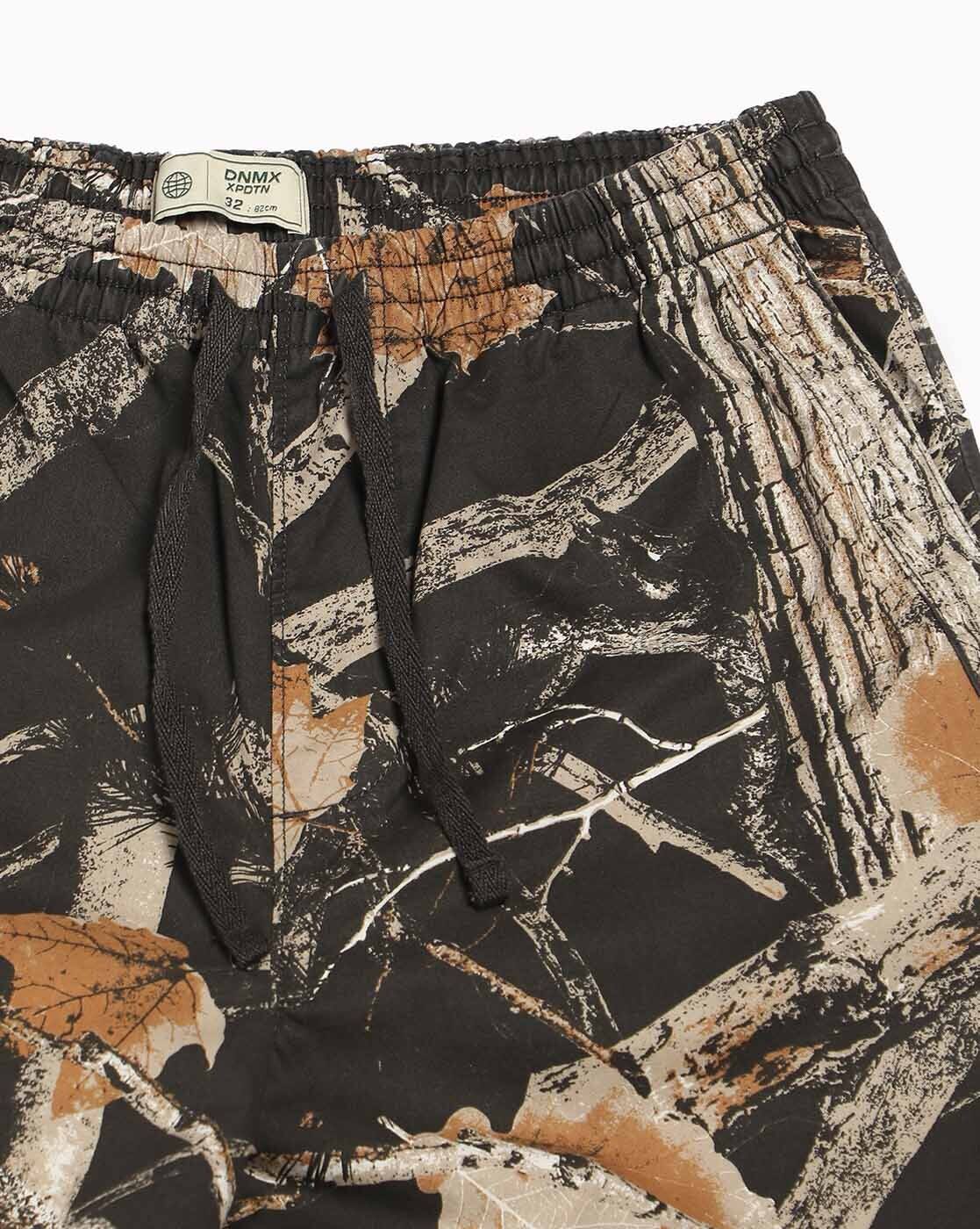 Printed pull up shorts, GREY, 28