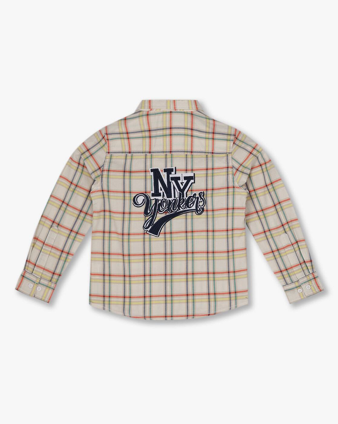 FS double pkt check shi, OFF WHITE, 2-3Y