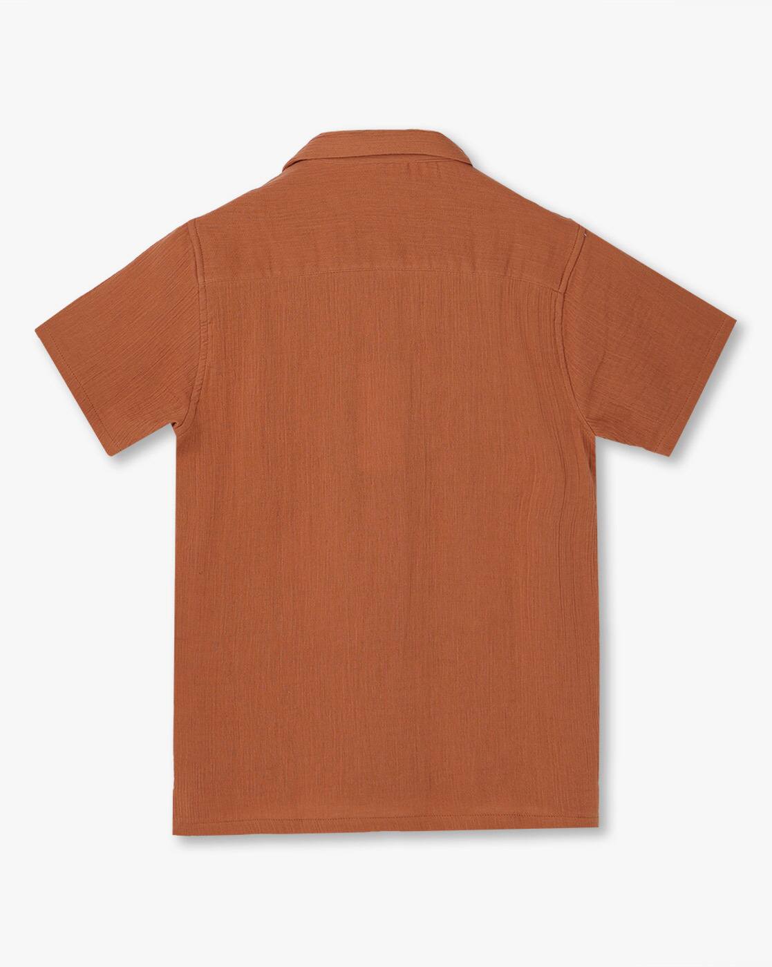 HS RUST COLOR RESORT COLLA, RUST, 13-14Y