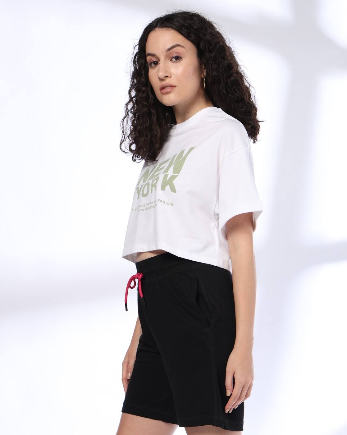 GRAPHIC BOXY TOP, OFF WHITE, M