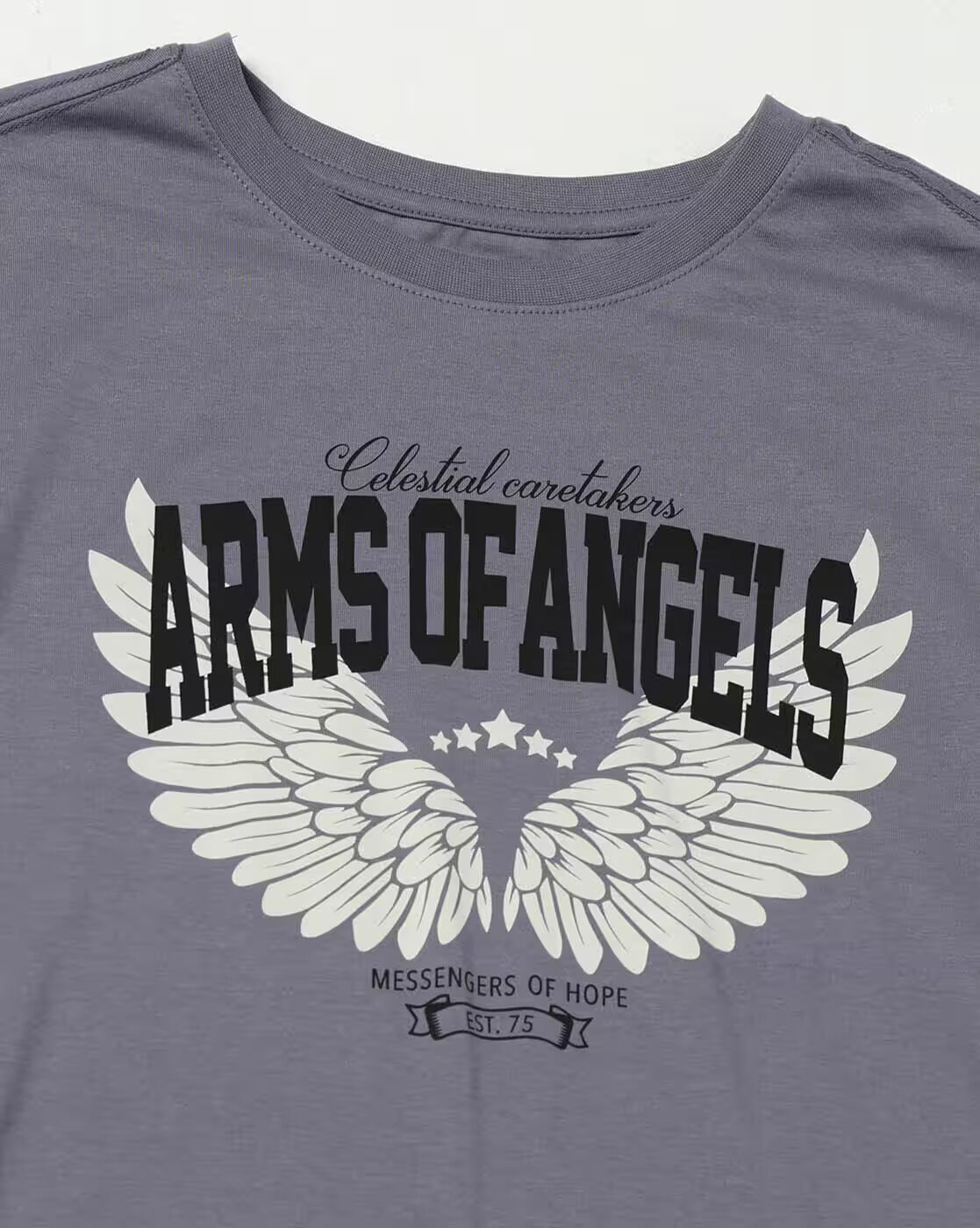 ARMS OF ANGELS SLIM BOXY BODY, GREY, XS