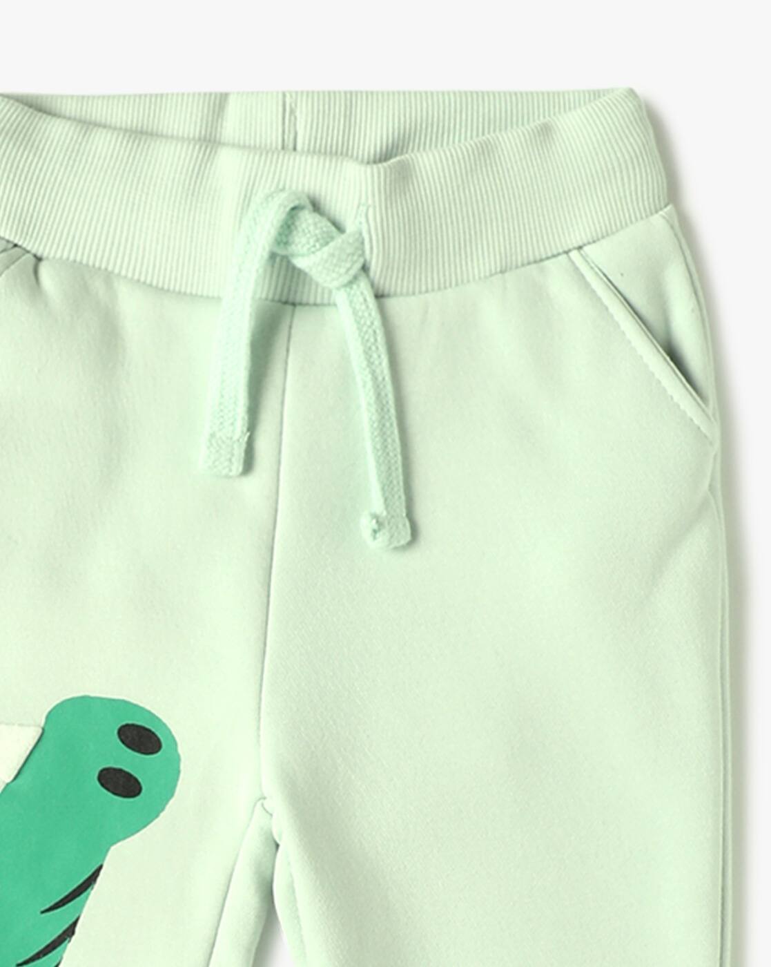 CROCO PLACEMENT PRINT JOGGE, MINT