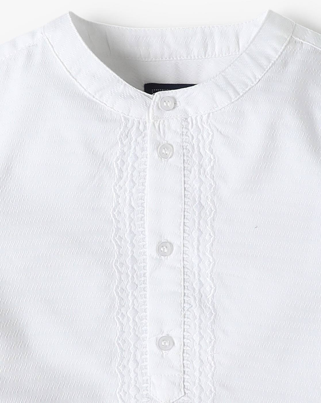 KURTA SHIRT, WHITE