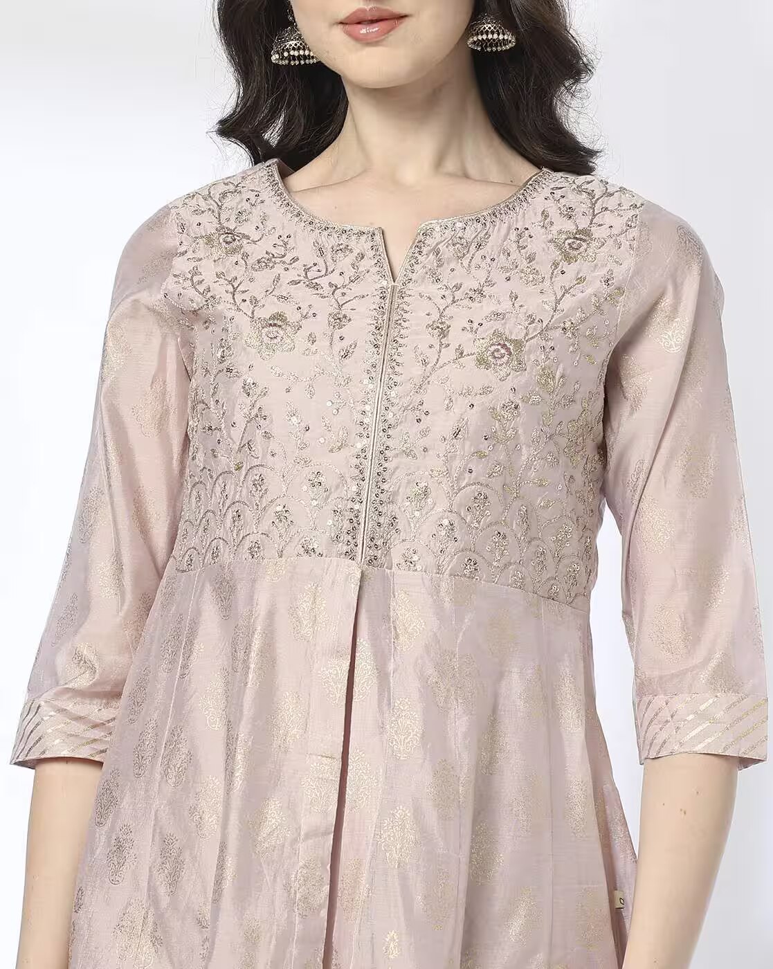 Rose Emb Dress, OLD ROSE, XL
