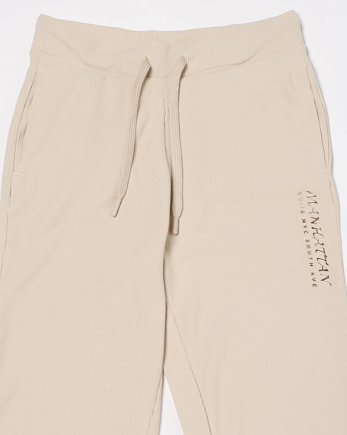 SOLID GRAPHIC JOGGER, BEIGE, L