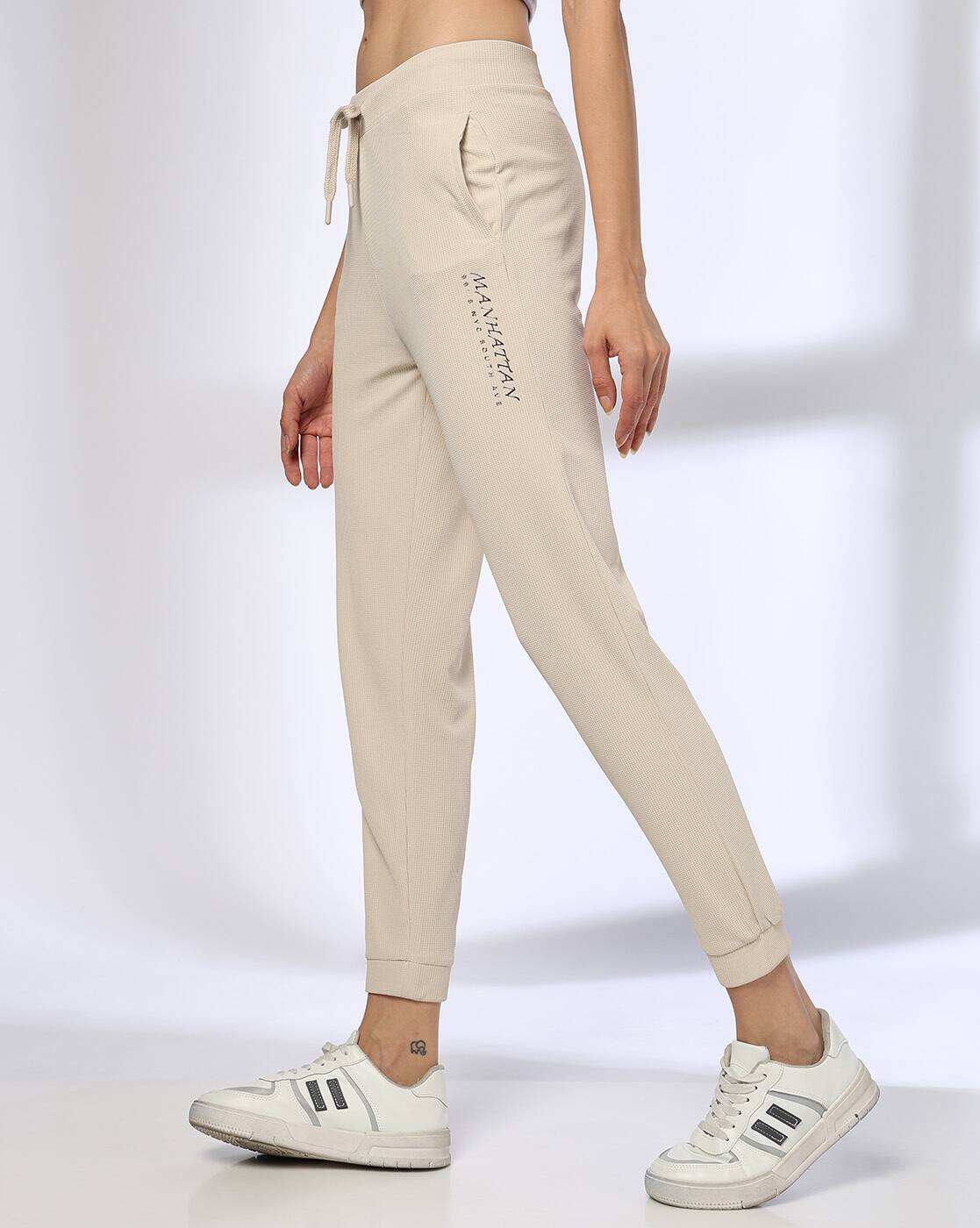 SOLID GRAPHIC JOGGER, BEIGE, L