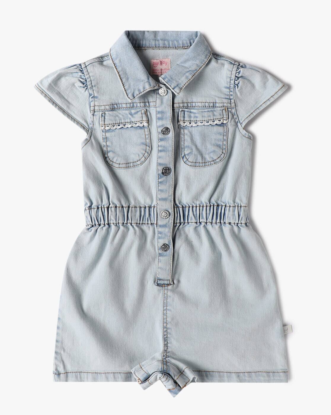 DENIM JUMPSUIT, BLUE