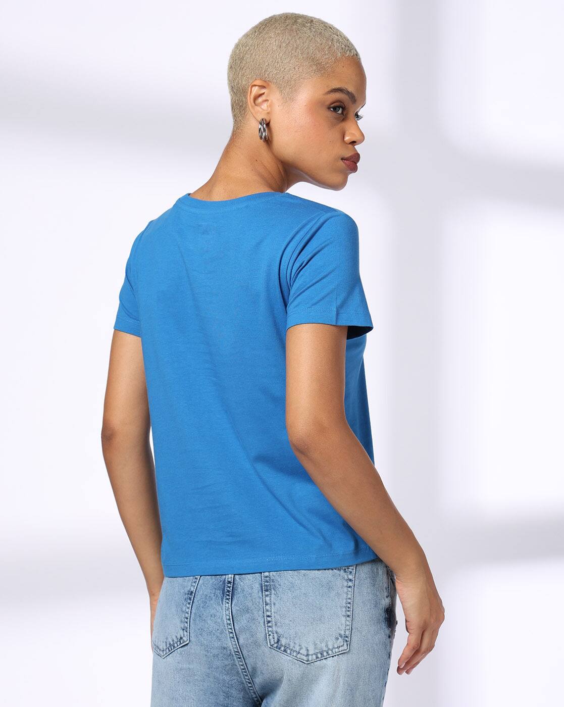 SAN DIEGO REGULAR CROP TEE, BLUE, S