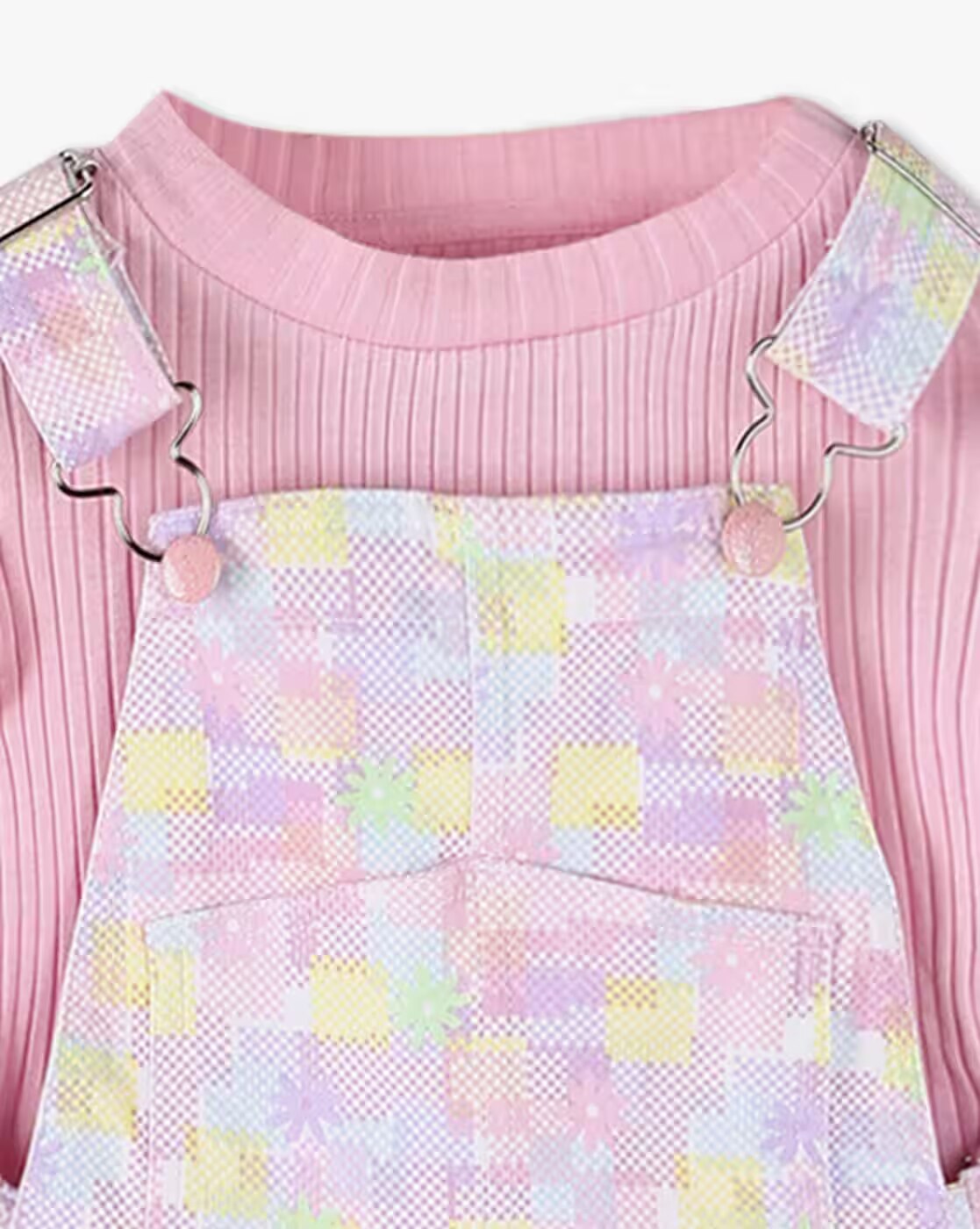 KG FRENDZ DUNGAREES, WHITE, 2-3Y