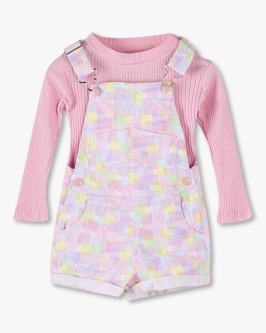KG FRENDZ DUNGAREES, WHITE, 2-3Y