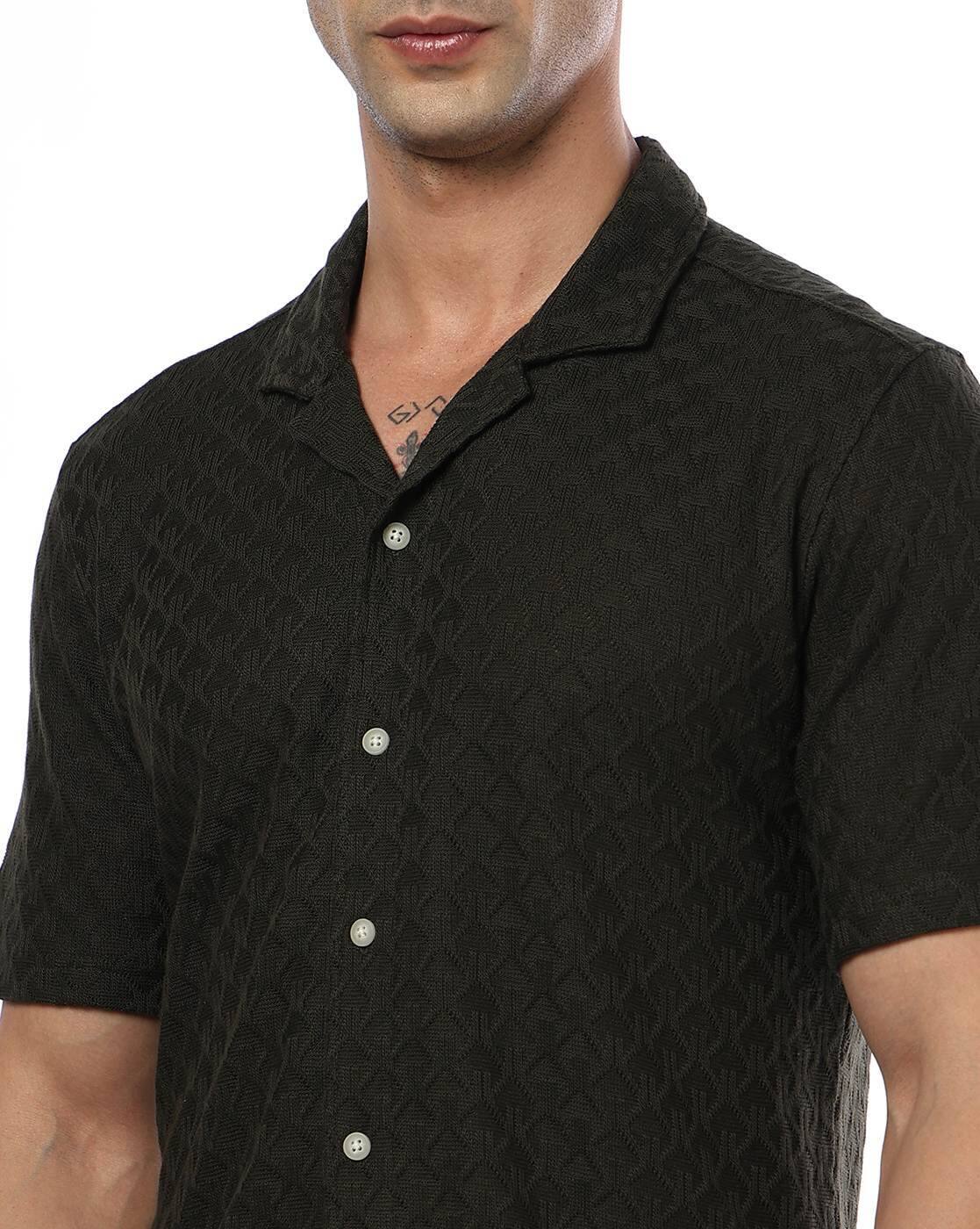 KNITTED RESORT SHIRT, OLIVE, 39