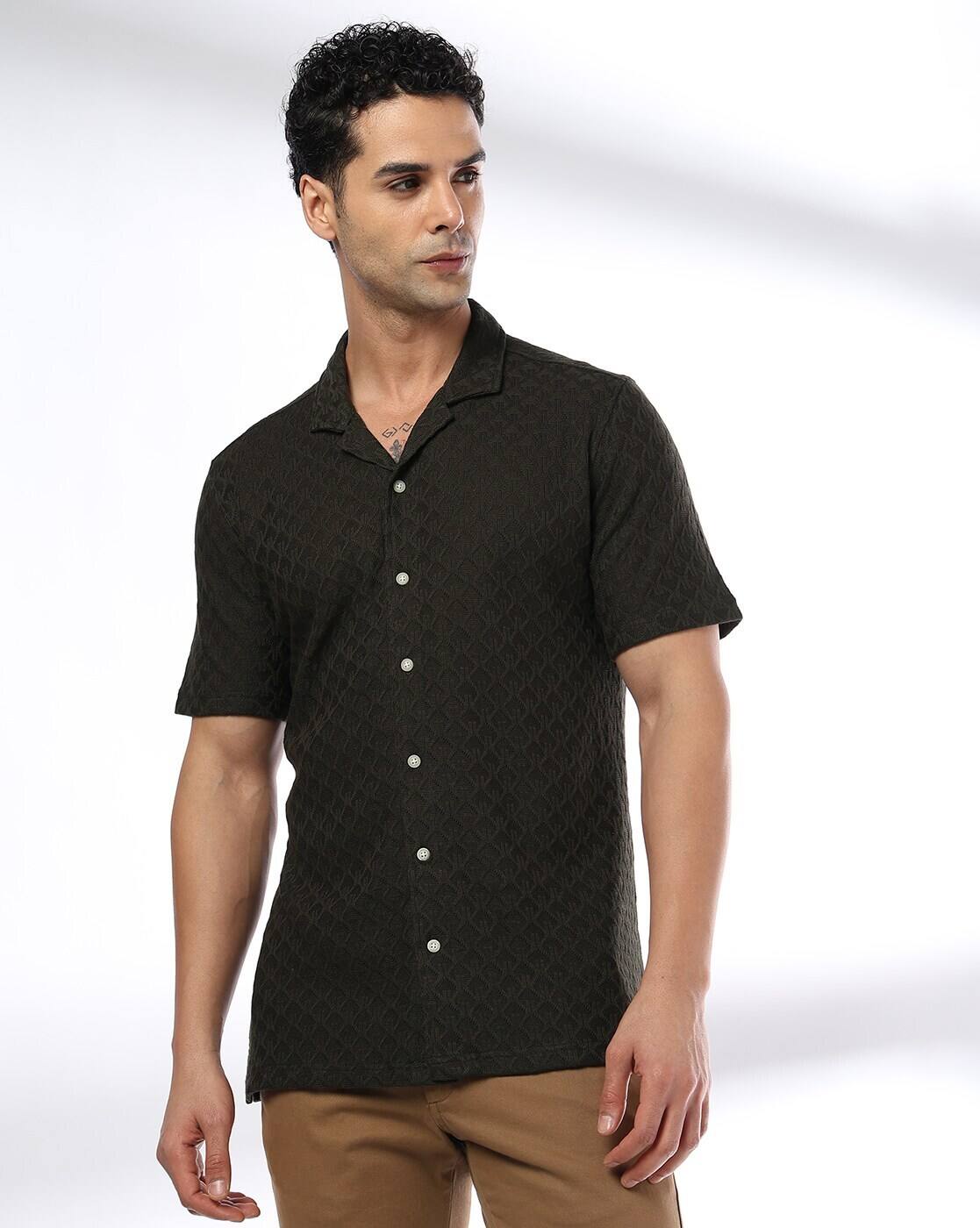 KNITTED RESORT SHIRT, OLIVE, 39