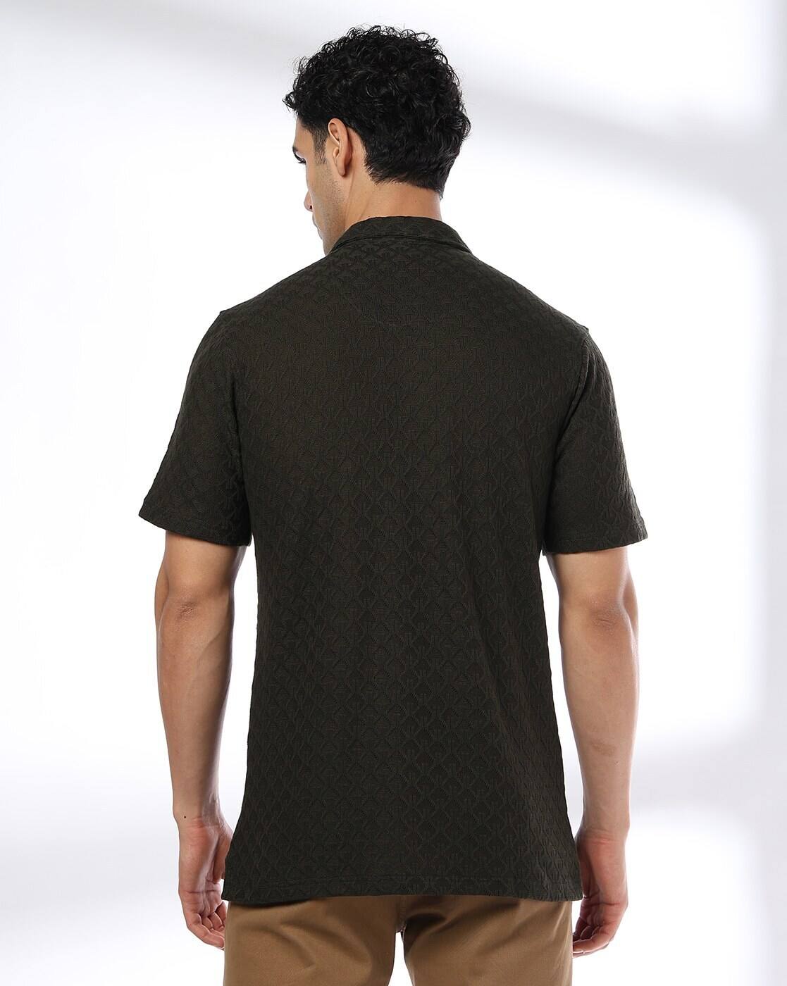 KNITTED RESORT SHIRT, OLIVE, 39