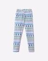 Aztec Print Leggings with Elasticated Waist
