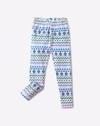 Aztec Print Leggings with Elasticated Waist