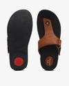 T-strap Flat Sandals with Velcro Fastening