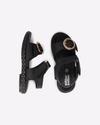 Double-Strap Sandals with Buckle Closure